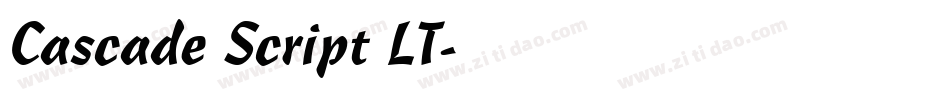 Cascade Script LT字体转换